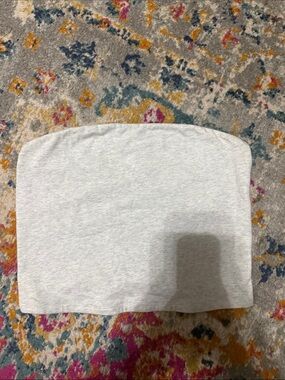 Garage Light Gray Strapless Tube Top
